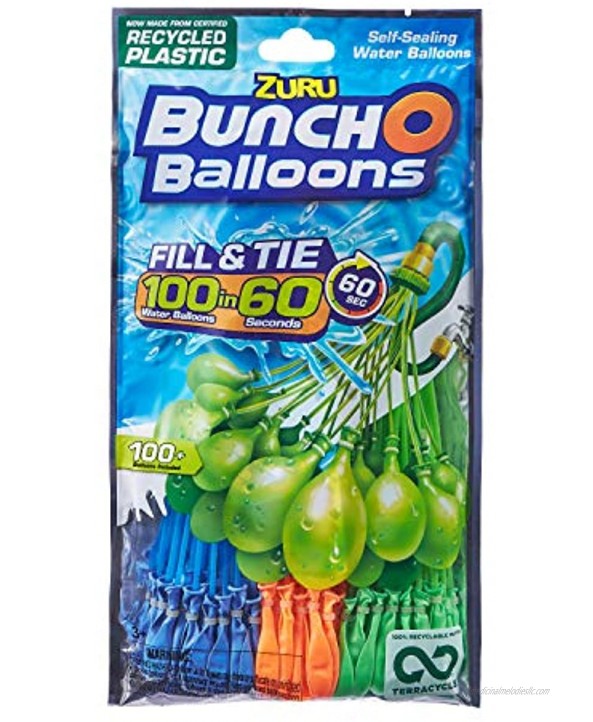 Zuru Bunch O Balloons 3 different colors Fill in 60 Seconds 100 Total Water