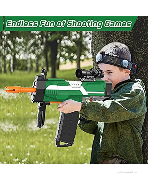 Automatic Toy Gun for Nerf Gun Bullets Minfex 50 FT Precision Shooting with 3 Burst Modes and 100Pcs Soft Darts Ideal Kids Toy Foam Blasters & Guns Gifts for Boys Girls Age 5 6 7 8 9 10 Years