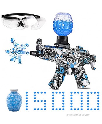 Electric Gel Blaster Toy Gun-MP5,with 15000 Non-Toxic,eco-Friendly,Biodegradable Gellets Outdoor Yard Activities Shooting Game Ages 8+