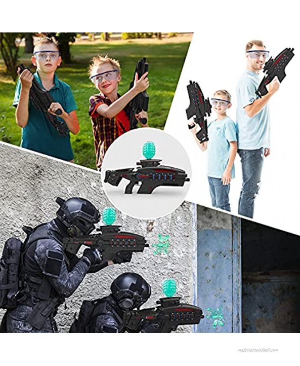 Gel Ball Blaster Splatter Ball Blaster with Goggles and 10000 Water Balls Black Electric Gel Ball Blasters Automatic High Speed Launch Water Beads Outdoor Shoot Team Game for Kids Adults Boys Girls