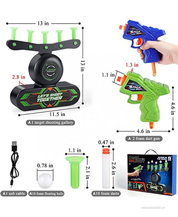 IDJWVU Floating Shooting Target Toys Game for Kids Outside Boys Toys Kids Shooting Target Practice Game Glow Cool Birthday Gifts for Boys Age 6+ Years Old