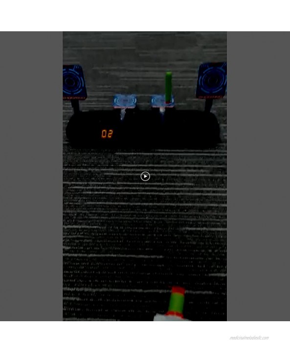 Masefu Longer Moving Shooting Target with 2 Dart Guns for Nerf Guns Games Boys Electronic Scoring Auto Reset Digital Target Toy with 40 Darts 2 Dart Belts 3 Speed Modes