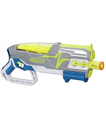 NERF Hyper Siege-50 Pump-Action Blaster 40 Hyper Rounds Eyewear Up to 110 FPS Velocity Easy Reload Holds Up to 50 Rounds