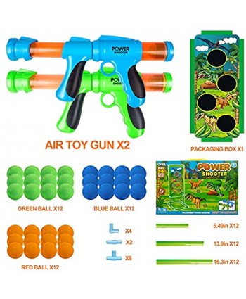OYEL Shooting Games Toy Gun: 2 Foam Ball Popper Air Toy Guns with Shooting Target & 36 Foam Balls | Indoor Outdoor Activity Shooting Game Toy for 5 6 7 8 9 10+ Years Old Kids Boys Girls Gift Toys