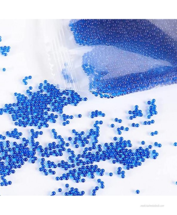 Water Bullets Beads Gel Balls Refill Ammo Water Blasters 7-8mm 10 Pack 8000 Per Pack for Water Beads Gun Vase Filler DIY Crystal Mud Stress Ball,10 Pack Blue