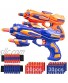 AHIKIDS 2 Pack Blaster Guns Boys Toy: Foam Bullet Gun Toys with 2 Foam Dart Wrist Bands & 60 Refill Soft Foam Darts Hand Gun for Nerf-Hand Gun Toys Birthday Gifts for 6 7 8 9 10 11 Years Kids
