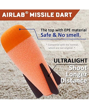 Airlab Mega Missile Refill Bullets 4-Pack Compatible with Nerf N-Strike Elite Series Bullets Rockets Mega Darts for Nerf Gun