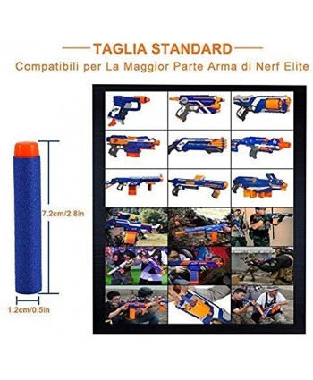 Fdit Yosoo Bullet Darts for NERF N-Strike Round Head Blasters Kids Toy Gun Gift