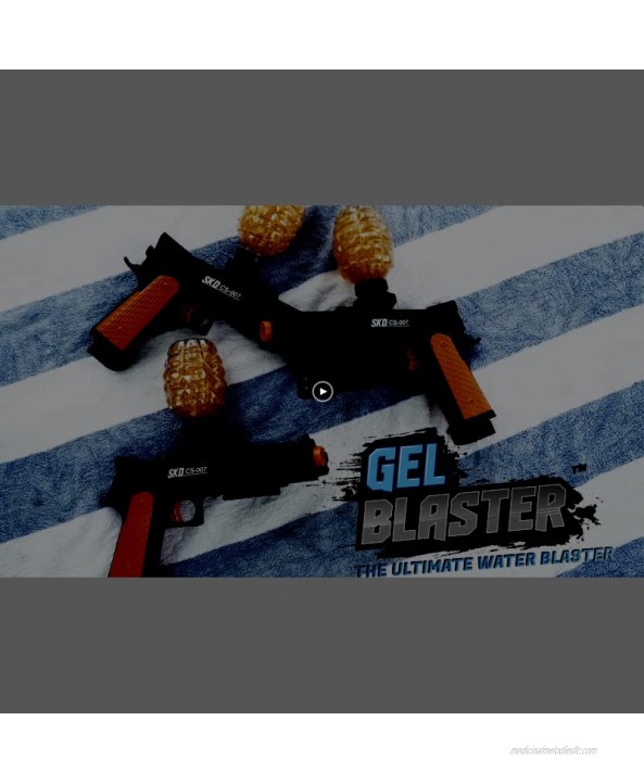 Gel Blaster Gellets Refill Ammo 5 Pack – 10,000 Gellets Per Pack – Made for Gel Blaster Water Blasters – Eco Friendly Non-Toxic Water Based Gel Balls,  Orange