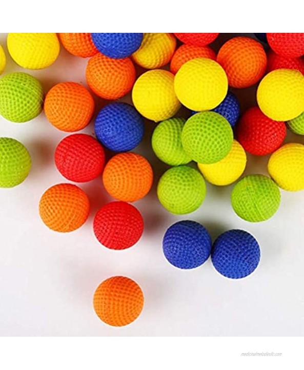 HHQueen 100PCS Round Ammo Bulk Foam Bullet Ball Replacement Refill Pack Kids Toy for Nerf Rival Zeus Apollo Khaos Atlas & Artemis Blasters