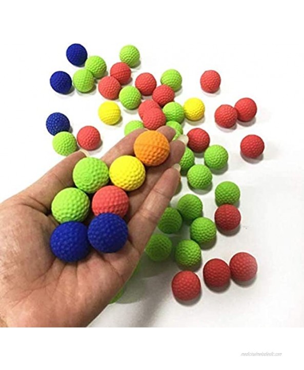 HHQueen 100PCS Round Ammo Bulk Foam Bullet Ball Replacement Refill Pack Kids Toy for Nerf Rival Zeus Apollo Khaos Atlas & Artemis Blasters