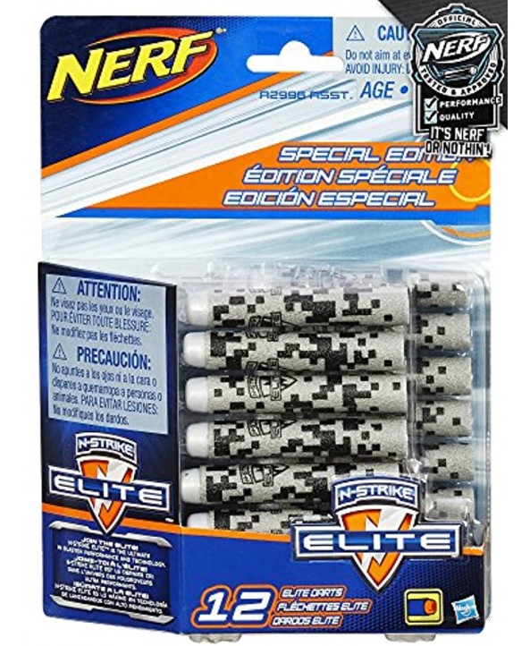 NERF Special Edition N-Strike Elite Darts 12 Pack Gray
