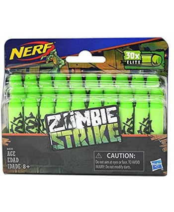 NERF Zombie Strike Dart Refill for Kids Boys ~ 60 Zombie Strike Darts for NERF Zombie Strike Shooters Party Supplies Party Favors with Racecar Stickers NERF Zombie Darts Bulk