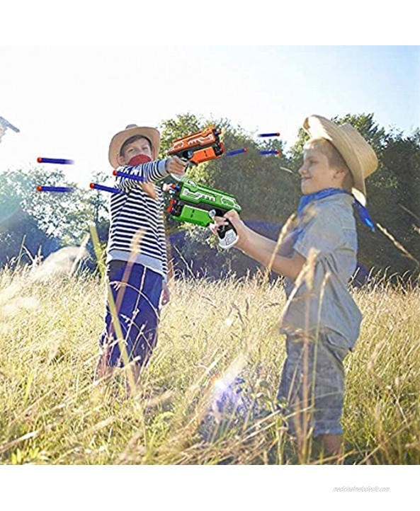 POKONBOY 2 Pack Blaster Guns Toy Guns for Boys Girls Foam Dart Guns with 60 PCS Refill Bullets Hand Gun Toys for Kids 3+ Birthday