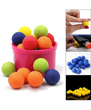 Tanhangguan 50 100pcs Nerf Rival Compatible Ammo by Headshot Ammo 5 Colors Foam Bullet Ball Replacement Refill Pack for Apollo Zeus Khaos Atlas Artemis Blasters Kids Child Christmas Toys Gifts