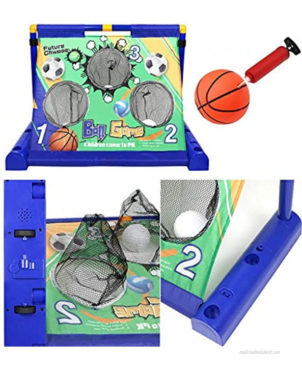 TeganPlay Football Toss Game Aiming Target Electronic Moving Mini Basketball Soccer Aiming Cornhole for Kids and Toddlers