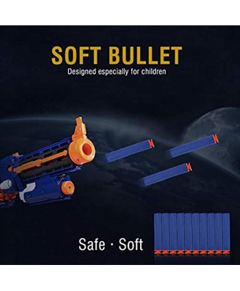 Toy Gun Soft Refill Bullets Darts Toy Gun EVA Refill EVA Bullets Dart Reusable Accessory for Toy GunNavy blue