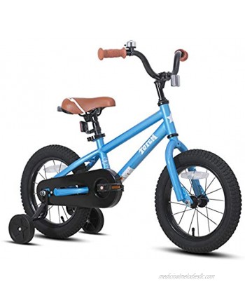 JOYSTAR Totem Kids Bike for 2-9 Years Old Boys Girls BMX Style Bicycles 12 14 16 18 Inch with Training Wheels 18 Inch with Kickstand and Handbrake Children Bikes Blue Ivory Pink Green Silver