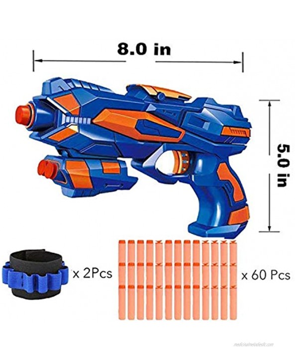 Electric Shooting Targets Hover Shooting Target Compatible with Nerf Targets with 2 Pcs Blaster Guns Air Powered Refill Darts 60 Pcs Refill Foam Darts and 2 Pcs Wrist Band for Boys or Girls