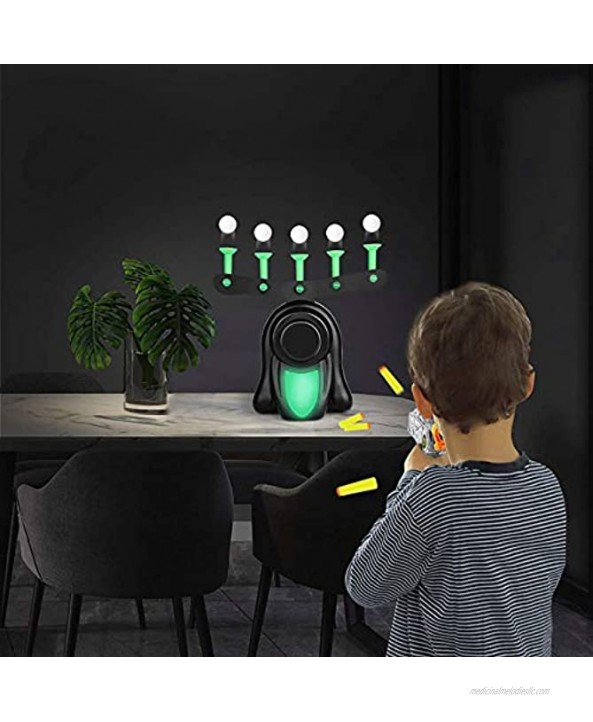 Grekaida Shot Floating Target Game,Electric Shooting Targets,Electronic Floating Target Practice Toys,Comes with1 Space Guns Toys&3 Foam Darts&10 Soft Floating Balls,Great Gift for Boys and Girls