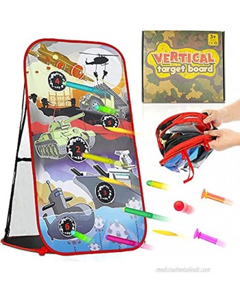 KLT Nerf Gun Targets for Shooting Practice Nerf Target for Kids Shooting Game with Net Indoor Outdoor Toy Foam Blasters Shooting Targets Scoring Compatible with Nerf Gun for Boys Girls