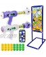 MIUJY Gun Toys Gifts Shooting Games Toy for Age 5,6,7,8,9,10+ Years Old Kids Boys 2 Foam Ball Popper Air Guns & Shooting Target & 24 Foam Balls Ideal Gift Compatible with Nerf Toy Guns