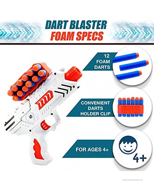 Pidoko Kids Targets Shooting Game Compatible with Nerf Floating Darts for Target Practice with Blaster Toy Hover Guns for Boys or Girls and Foam Darts with Music