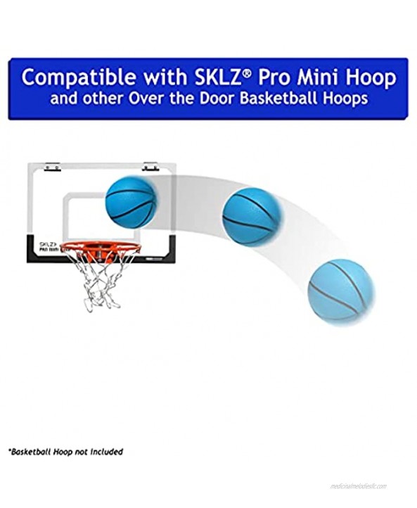 5 Inch Foam Mini Basketball for Indoor Basketball Mini Hoops 2 Pack | Safe & Quiet Foam Basketball for Over The Door Mini Hoop Basketball Sets | Great for Adults & Kids Basketball Green & Blue