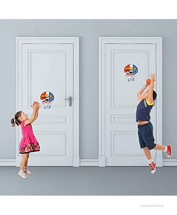 ArtCreativity Magic Shot Basketball Game 12 Sets Each Set Includes 1 Mini Ball 1 Back Board Net & Mounting Tape Indoor Basketball Sets for Home Office Bedroom Best Gift for Boys and Girls