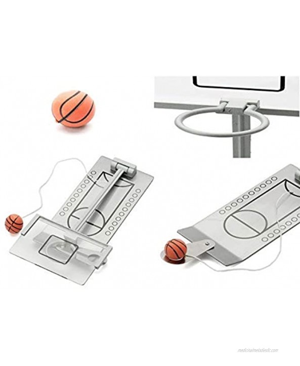 Avtion Basketball Game Mini Desktop Tabletop Portable Travel or Office Game Set for Indoor Outdoor Fun Sports Novelty Toy or Gag Gift Idea