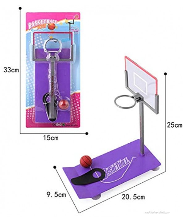Basketball Game Mini Desktop Tabletop Portable Travel Or Office Game Set for Indoor Outdoor 20.5x25x9.5cm