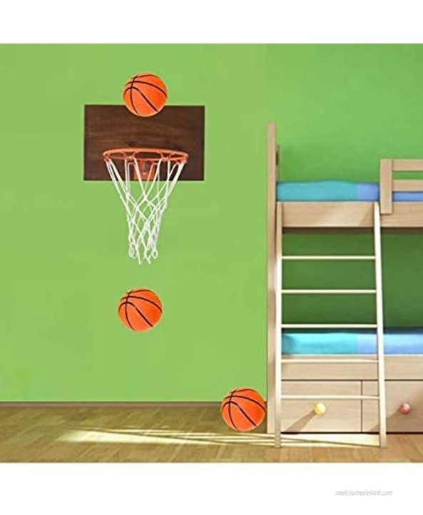 Cali Kiwi Pros Indoor Basketball Wood Backboard for Wall Made with American Cedar. Includes 9” Hoop Net & 3 Mini Basketballs & Hand Pump + 5 Bonus Balls
