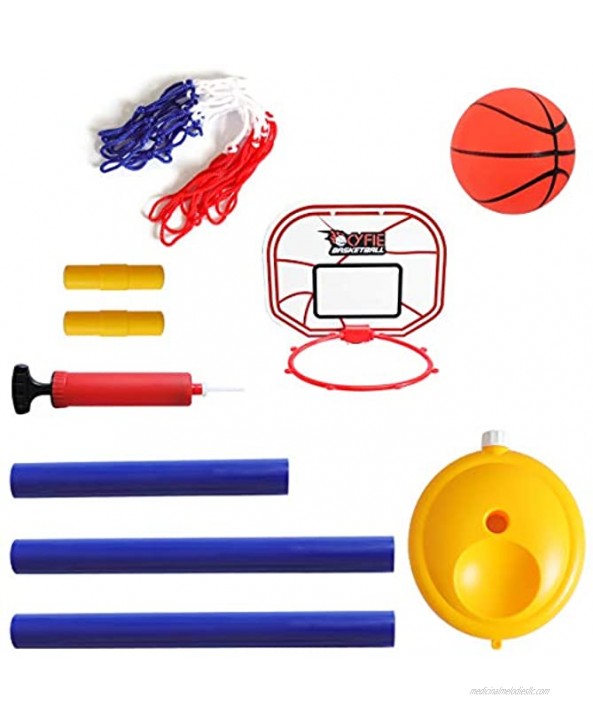 Cyfie Basketball Hoop for Kids Adjustable Height Basketball Stand Sports Game Play Indoor Outdoor Backyard Basketball Goal Toy for Boys Girls Children Toddlers
