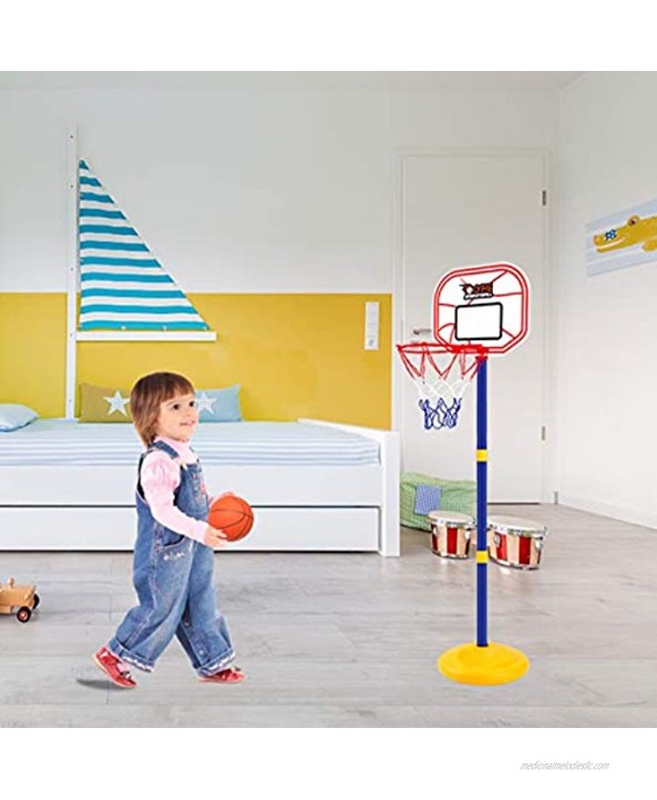 Cyfie Basketball Hoop for Kids Adjustable Height Basketball Stand Sports Game Play Indoor Outdoor Backyard Basketball Goal Toy for Boys Girls Children Toddlers