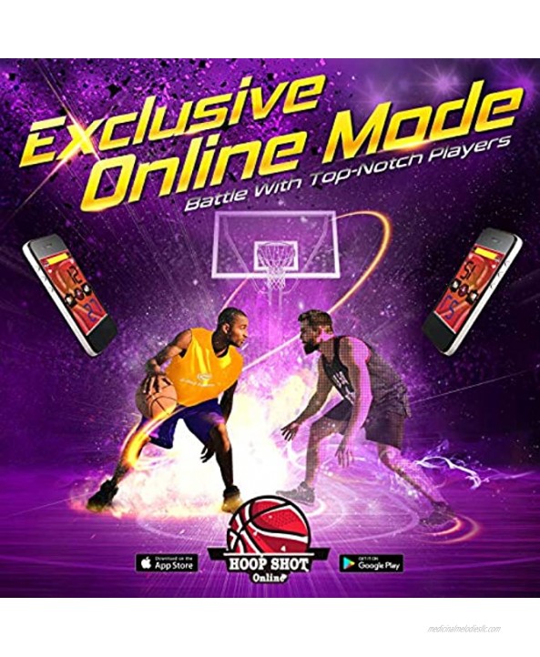 E-Jet Basketball Arcade Games Electronic Basketball Games Online Challenge & Battl Shoot Hoops Dual Shot Purple EIS021332025