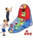 eeFul Kids Basketball Hoop with 4 Basketballs Mini Indoor Toy Basketball Arcade Games Shooting System Sports Activities & Birthday Party Games for Children Over 3 Years Old