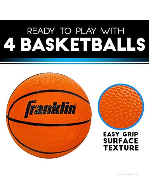 Franklin Sports Arcade Basketball Game Dual Shot Indoor Mini Basketball Hoop Shootout Game 4 Mini Basketballs Included Electronic Basketball Game