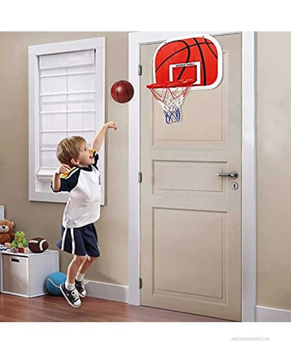 Kids Basketball Hoop Stand Adjustable Height 2 in 1 Indoor Basketball Hoop Outdoor Toys Outside Backyard Games Mini Hoop Basketball Goal Gifts for Boys Girls Toddlers Age 3 4 5 6 7 8