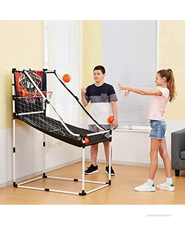 Lancaster 2 Player Junior Indoor Arcade Basketball Dual Hoop Shooting Game Set