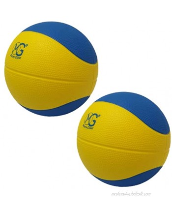 Macro Giant 7.5 Inch Diameter Safe Soft Foam Basketball Set of 2 Assorted Colors Training Practice Beginner Playground Toy Kid Toy Ball