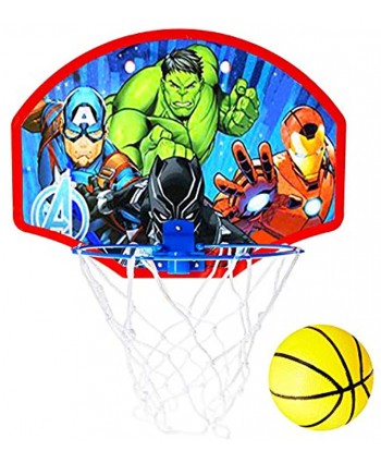 Marvel Shop Avengers Basketball Hoop Avengers Activity Set Marvel Avengers Toys Bundle with Avengers Basketball Goal Avengers Stickers and Superhero Door Hanger
