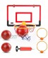 Mini Basketball Hoop for Kids Located on The Door and Wall-Mounted Indoor Basketball Hoop with Complete Accessories Basketball Toys Toddler Activity Play Toys for Boys and Teens as Gift