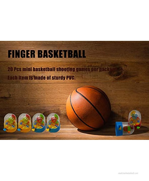 Oringaga 20PCS Mini Basketball Party Favors Shooting Games Basketball Party Supplies Favors Basketball Finger Desktop Table Decor