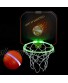 PUZZLE KING Light Up Mini Basketball Hoop for Kids Play Indoor & Outdoor LED Door Basketball Hoop Toy Gifts for Boys Girls Toddlers