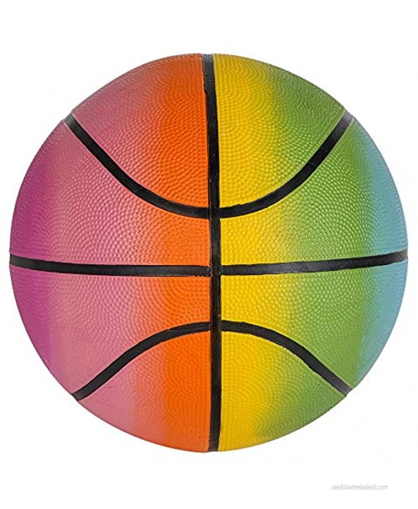Rhode Island Novelty 9.5 Inch Rainbow Basketball One Per Order