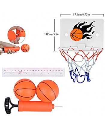 SEISSO Bathtub Basketball Hoop Bedroom Bathroom Toilet Office Basketball Hoops for Toddler Kids Child Youth Boys Girls Party Game Sport with Ball Pump