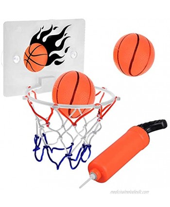 SEISSO Bathtub Basketball Hoop Bedroom Bathroom Toilet Office Basketball Hoops for Toddler Kids Child Youth Boys Girls Party Game Sport with Ball Pump
