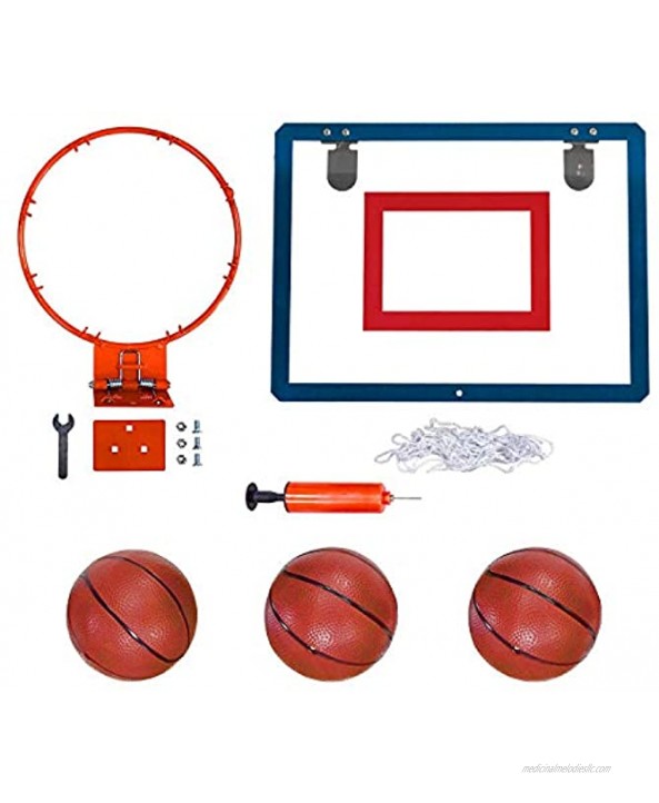 Sharyee 16 x 12 Indoor Mini Basketball Hoop Set with 3 Mini Basketballs & Hand Pump for Kids