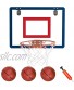 Sharyee 16" x 12" Indoor Mini Basketball Hoop Set with 3 Mini Basketballs & Hand Pump for Kids