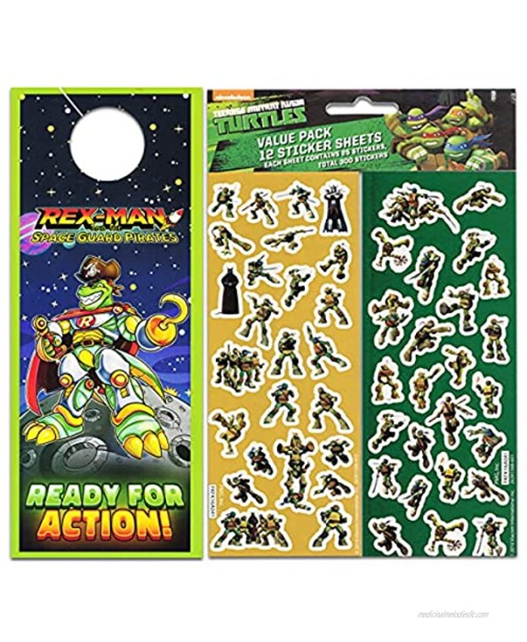Teenage Mutant Ninja Turtles Basketball Hoop Activity Set TMNT Toys Bundle with Teenage Mutant Ninja Turtles Basketball Goal and Stickers TMNT Toys and Games